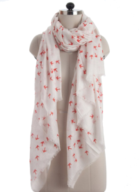 Elsa Red Swallows Fashion Scarf